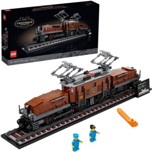 LEGO Crocodile Locomotive 10277 Building Kit; Recreate the Iconic Crocodile Locomotive with This Train Model