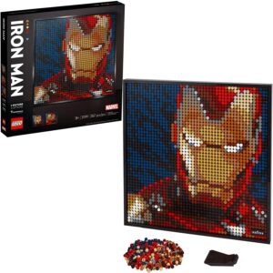 LEGO 31199 Art Marvel Studios Iron Man Building Kit for Adults; A Creative Wall Art Set Featuring Iron Man (3,167 Pieces)