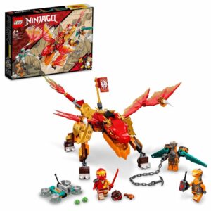 LEGO 71762 NINJAGO Kai’s Fire Dragon EVO  Building Kit Featuring a Ninja Dragon Toy, NINJAGO Kai and Snake Figures; Toy Playset for Kids Aged 6+ (204 Pieces)
