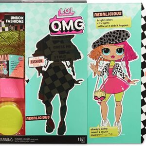 LOL Surprise! OMG Fashion Doll– Great Gift for Kids Ages 4+ (NEONLICIOUS 20 Surprises)