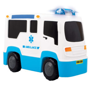 Giggles - Rescue Ambulance , Multicolour Vehicle with Lights and Sounds , Develops Motor Skills , 12 Months & Above , Infant and Preschool Toys