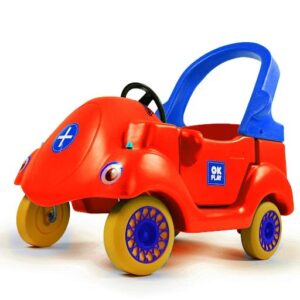 OK Play Coupe Car, Plastic Material, Toys for Kid, Small Car for Toddlers, 1 to 2 Years (Red)