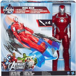 Marvel Iron Man Figure with Battle Racer Avengers Titan Hero Series