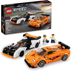 Lego Speed Champions McLaren Solus GT & McLaren F1 LM 76918, 2 Iconic Race Car Toys, Hypercar Model Building Kit, Collectible 2023 Set