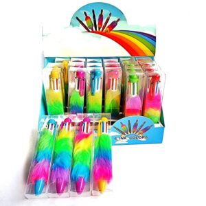 ToySiri! Feather Pen For Girls! 6-in-1 Fur pen for Girls! Birthday Return Gift for Kids set of 4 pcs