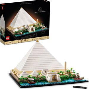 LEGO 21058! Great Pyramid of Giza, Architecture Landmark Collection Building Set; Collectible Model for Adults (1,476 Pieces)