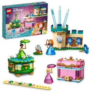 LEGO 43203 Disney Aurora, Merida and Tiana’s Enchanted Creations For The Kids Age 6+ (558 Pieces)