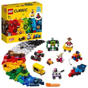 LEGO 11014! Classic Bricks and Wheels Kids’ Building Kit (653 Pieces)