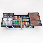 Space Kids Art Drawing Set Art and Craft Supplies Drawing and Painting Set Great Birthday Gift for Boys Girls Children (145 Pcs Art Set) (Dark Blue)