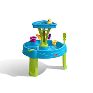 Step2 Summer Showers Splash Tower Water Table | Kids Water Play Table with 8-Pc Water Toy Accessory Set