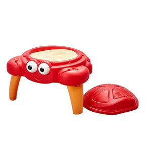 Step2 Crabbie Sand Table for Toddlers - Durable Outdoor Kids Activity Game Sandbox Toys with Lid and Accessory Set