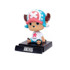 Breatoi! Chopper One Piece Bobble Head with Stand & Mobile Holder Car Dashboard Office Desk Table Top with Box (Blue)