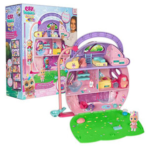Cry'Babies Magic Tears Dream's Mega House - 3 Stories, 25+ Accessories, Exclusive Doll, Lights and Sounds