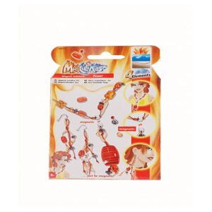 MAGCLIKS Magnetic Jewellery Fire Toy for Kid's (Orange)