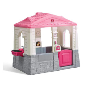 Step2 Neat & Tidy Cottage Homestyle Edition, Modern Kids Playhouse – Interactive Features and Open-Concept Design, Indoor/Outdoor Playhouse for Toddlers