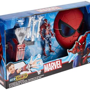 Marvel Spider-Man Web Shots Scatterblast Armor Set Toy, Launch 3 Web Projectiles at Once, Kids Ages 5 & Up