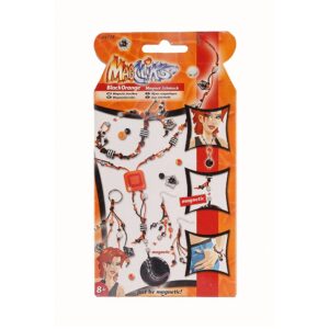 Magcliks Magnetic Jewellery Black Orange 9778 for Girls
