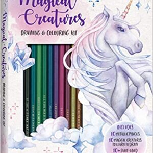 Magical Creatures Drawing and Colouring Kit