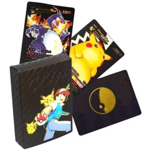 Trading Cards Game! Foil Card Assorted Cards TCG Deck Box -Collectible Cards : V Series Cards Vmax GX Rare Golden Cards and Common-Rare Mystery Card