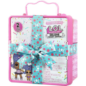 LOL Surprise Limited Edition Doll and Sister in Party Gift Box Packaging, Includes Surprises Treats, Outfits, Shoes, Confetti, Sand, Colour Change, Water Fizz