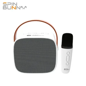 JUST CORSECA Spin Bunny Karaoke Portable Speaker (White)