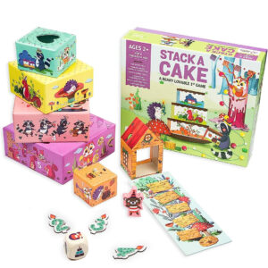 Chalk and Chuckles Stack a Cake, 3-6 Years, First Educational Board Game for Toddlers, Learning Toy for Preschool Kids (Multi-Color)