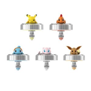 Pokemon Battle Spinning Toy Pika'chu, Charm'ander, Jenny, Ibrahi'movic, Super Dream, Elf Ball Children's Spinning Toy for Kids Age 3+.(1 Pc Assorted)