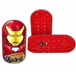 Mighty Beanz Iron Man Tin New 2010 Series 1 Target Exclusive with 2 Marvel Beanz