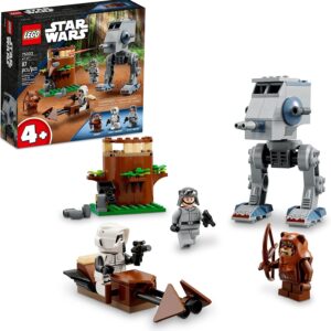 Lego Star Wars at-ST 75332 Toy Building Set for Preschool Kids, Boys, and Girls Ages 4+ (87 Pieces)