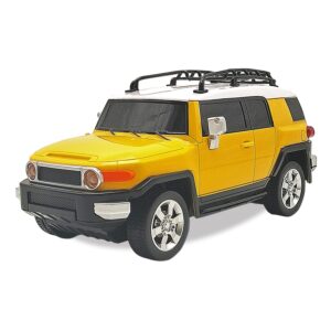 Playzu Remote Control Car Yellow - Cruiser R/C 1:24, Scale 27 MHz R/C Car Powerful Li-ion Rechargeable Battery Top Speed 5+ km/hr Authentic Realistic Design for High Speed Racing for Boys