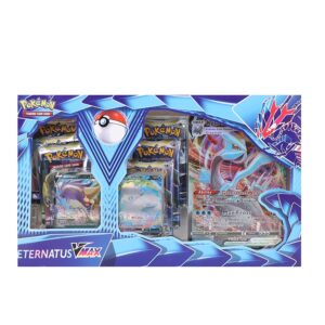 Breatoi's Trading Card Games - Assorted Cards (ETERNATUS VMAX 6 Jumbo Cards + 50 Cards + 2 Rare Cards + Pokemon Cards PLAYMAT)