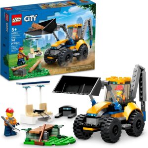 LEGO City Construction Digger 60385, Excavator Toy for Kids, Boys & Girls Ages 5 Plus Years Old, Vehicle Building Set