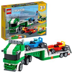 LEGO Creator 3in1 Race Car Transporter 31113 Building Kit; Makes a Great Gift for Kids Who Love Fun Toys and Creative Building