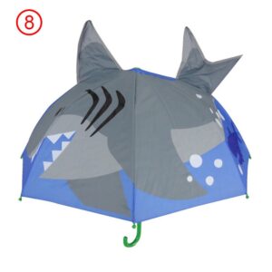 Breatoi’s! Children Mini Umbrella Animal Ears Cartoon Folding Lovely Small Gift Toys-Shark