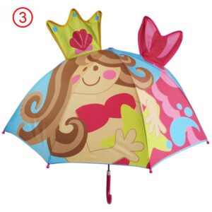 Breatoi's! Children Mini Umbrella Animal Ears Cartoon Folding Lovely Small Gift Toys-Mermaid
