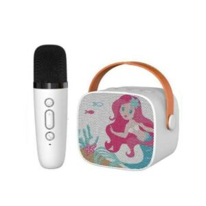 VaayToi :Mini Karaoke Speaker and Microphone Portable Home BT Party Speaker Mic - Princess