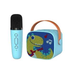 VaayToi : Mini Karaoke Speaker and Microphone Portable Home BT Party Speaker Mic - Dinosour