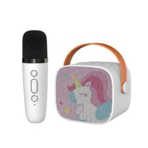 VaayToi :Mini Karaoke Speaker and Microphone Portable Home BT Party Speaker Mic - Unicorn 2