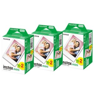 Fujifilm Instax Instant Camera Accessories 60 Film Shot (10x2 Pack of 3) for Fujifilm Instax Camera