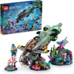 Lego Avatar: The Way of Water Mako Submarine​ 75577 Buildable Toy Model, Underwater Ocean Set with Alien Fish and Stingray Figures, Movie Gift for Kids and Movie Fans