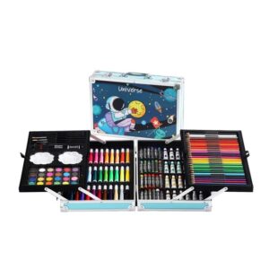 Space Kids Art Drawing Set Art and Craft Supplies Drawing and Painting Set Great Birthday Gift for Boys Girls Children - 145 Pcs Art Set