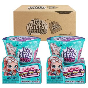 Itty Bitty Prettys 2-Pack Tea Party Surprise Series 2 Little Teacup Doll Assortment (with 10 Surprises!) by ZURU