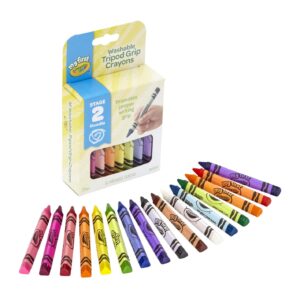Crayola My First Washable Tripod Crayons for Toddlers