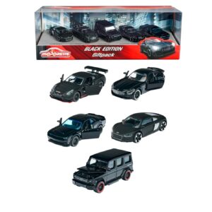 Majorette Black Edition Gift Set with 5 Black Luxury