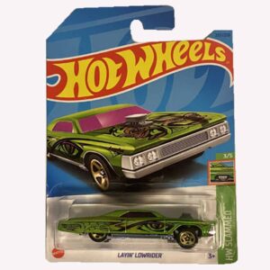 NEW HOT WHEELS #237 - Layin' Lowrider (Green #3/5HW Slammed- Long Card) - 2023