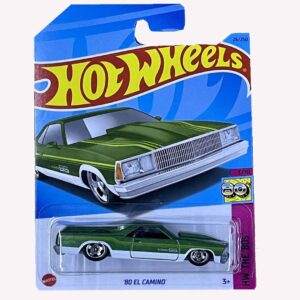 HOT WHEELS 2023 - '80 EL CAMINO - No.026/250 - HW: THE 80s - LONG CARD - GREEN