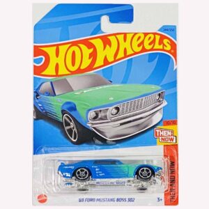 Hot Wheels ‘69 Ford Mustang boss 302 Falken Blue 2023 Q Case