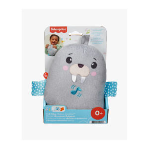 Fisher-Price Chill Vibes Walrus Soother, Take-Along Musical Plush Toy with Calming Vibrations for Infants